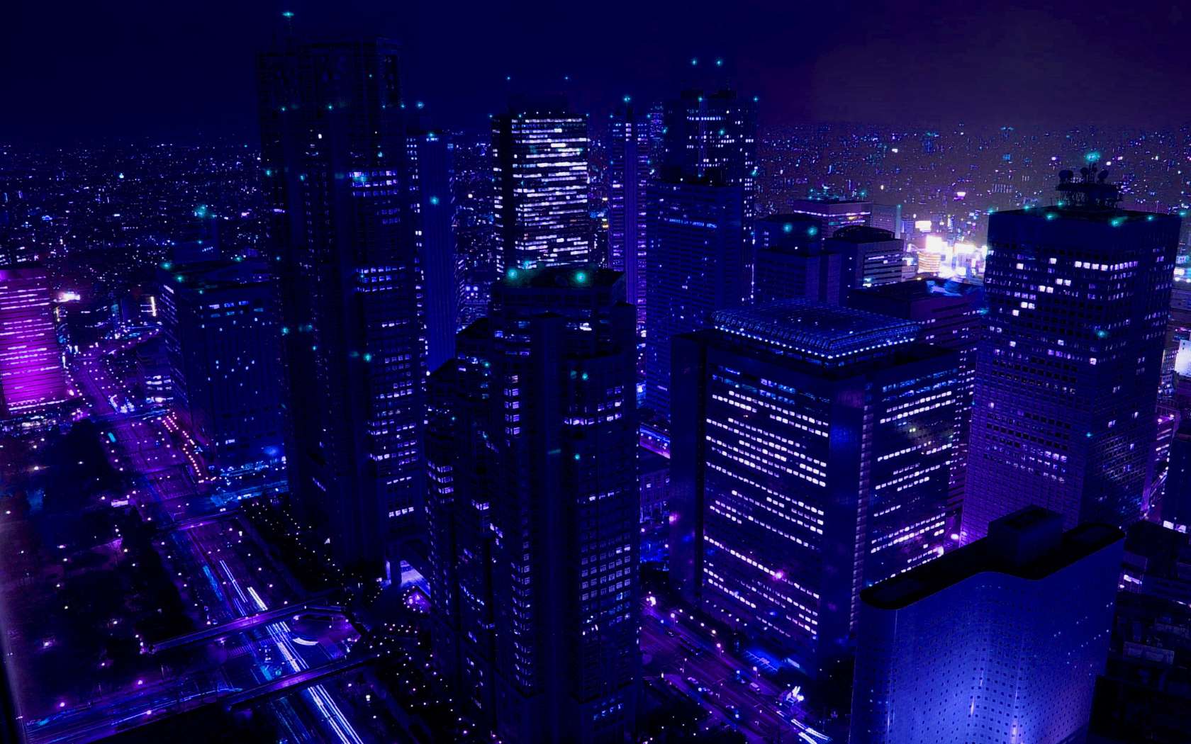 Download wallpaper 3840x2160 city aerial view buildings dusk purple 4k  uhd 169 hd background