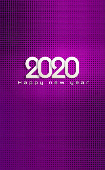 Happy New Year 2020 Phone Wallpaper 01 - [1080x2280]