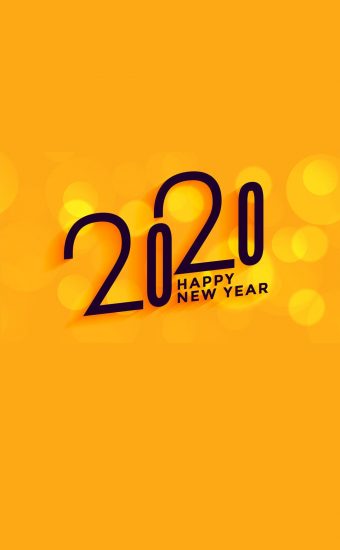 Happy New Year 2020 Phone Wallpaper 03 - [1080x2280]