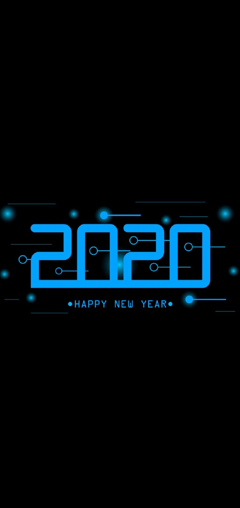Happy New Year 2020 Phone Wallpaper 31 - [1080x2280]