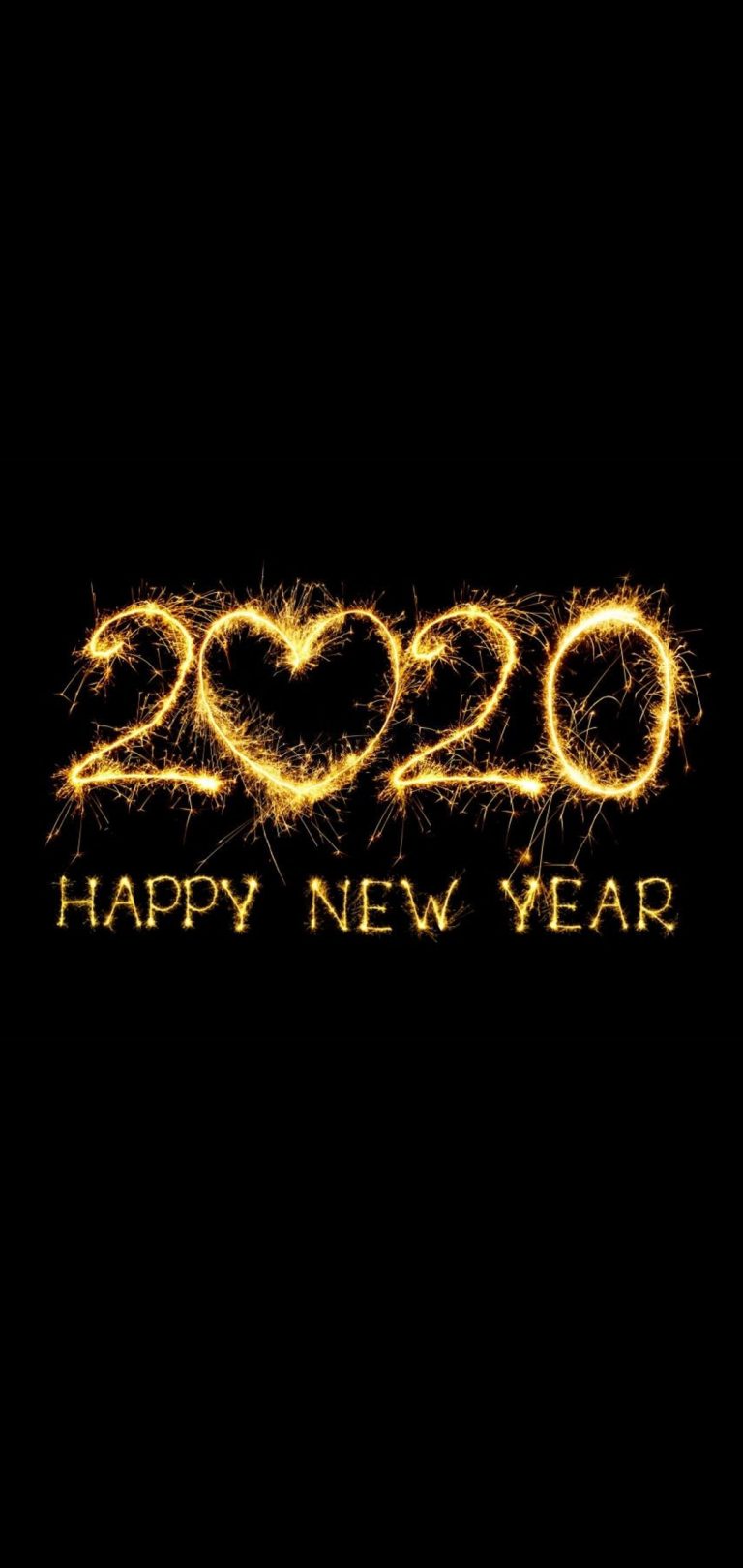 Happy New Year 2020 Phone Wallpaper 36 - [1080x2280]