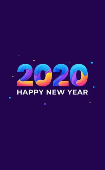 Happy New Year 2020 Phone Wallpaper 45 - [720x1520]