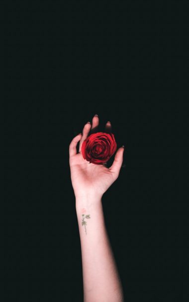 Hand Roses Tattoo 800x1280 380x608