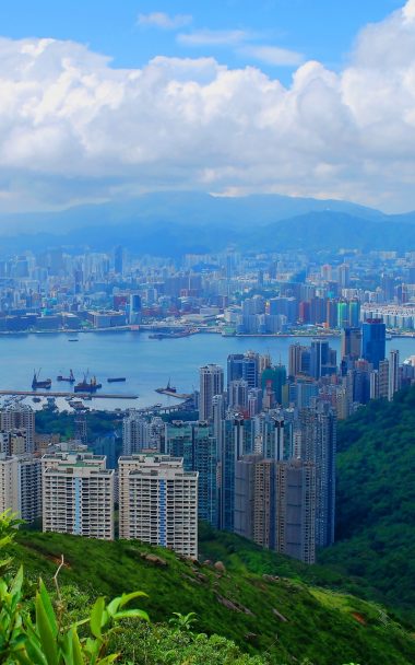 Hong Kong Building Top View Sky 800x1280 380x608