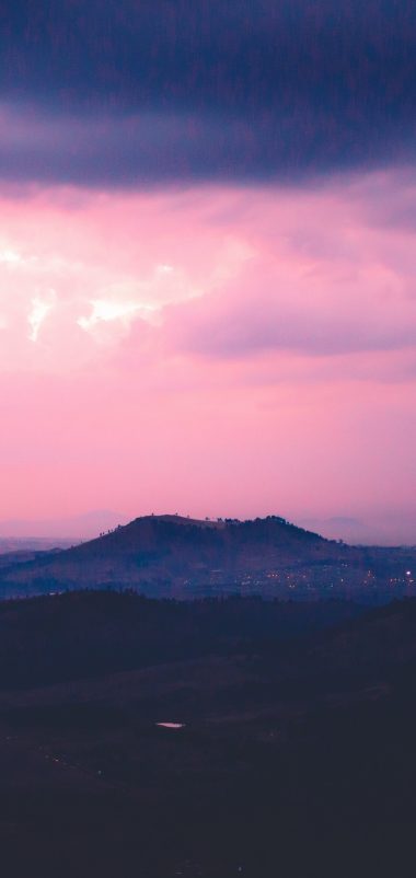 Mountain Hill Sunset Sky Wallpaper 1440x3040 380x802