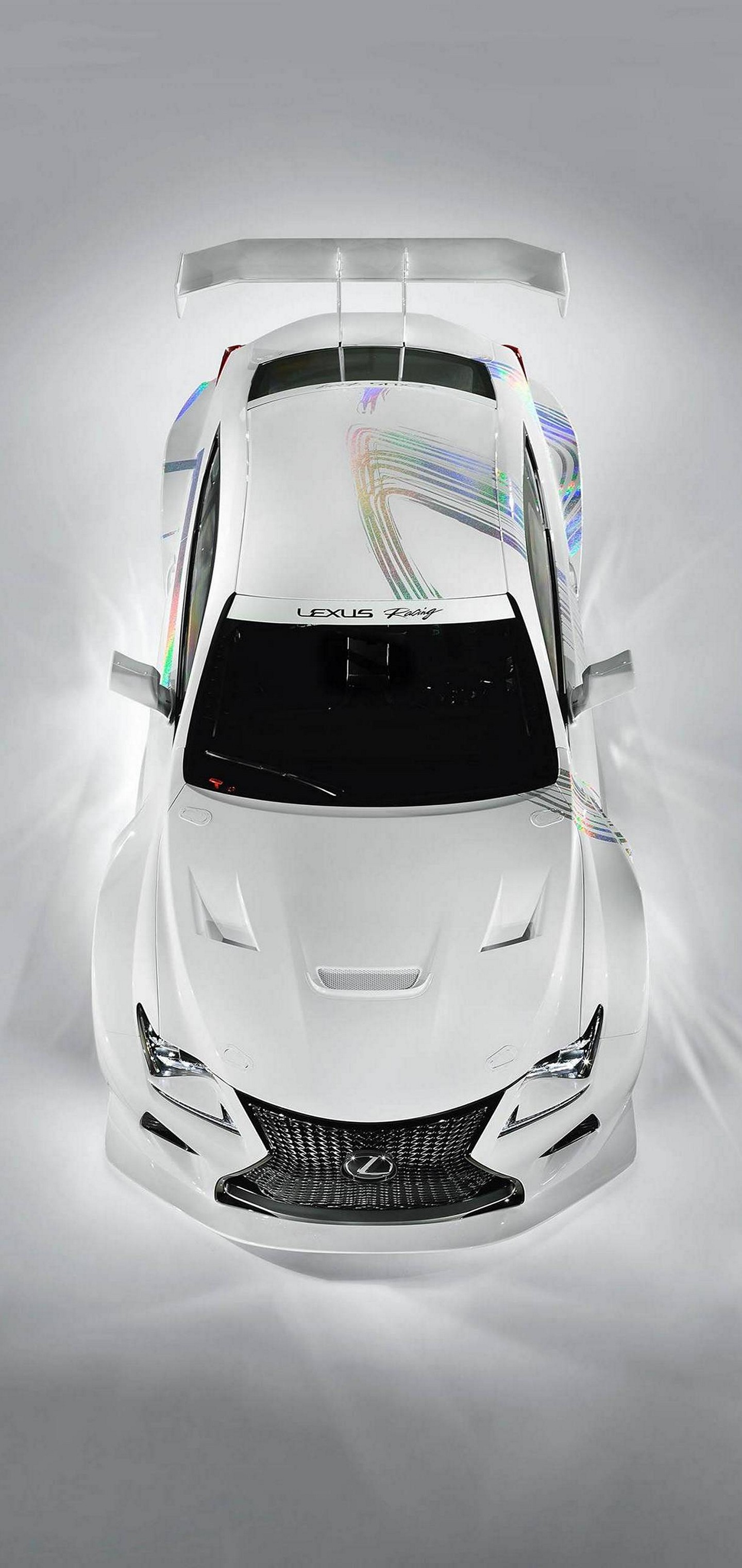 White Car Lexus Wallpaper 1440x3040