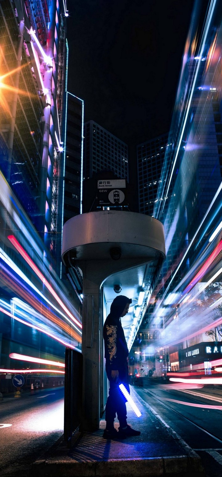 Man City Lightsaber Wallpaper 720x1544