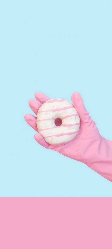 Donut Hand Glove Wallpaper 720x1600 380x844