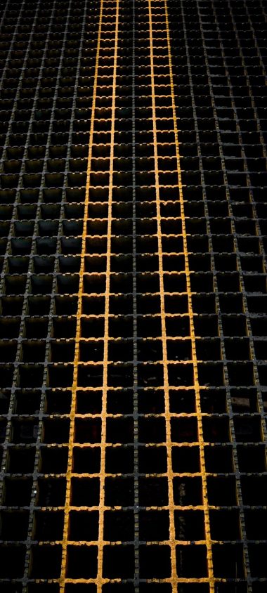 Grid Metallic Structure Wallpaper 720x1600 380x844
