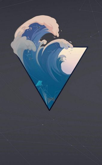 Waves Phone Wallpaper 014 - [1080x2340]