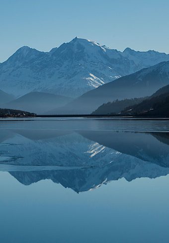Mountain Peak Landscape Clear Blue Sky Lake Winter Cg Wallpaper 1640x2360 1 340x489