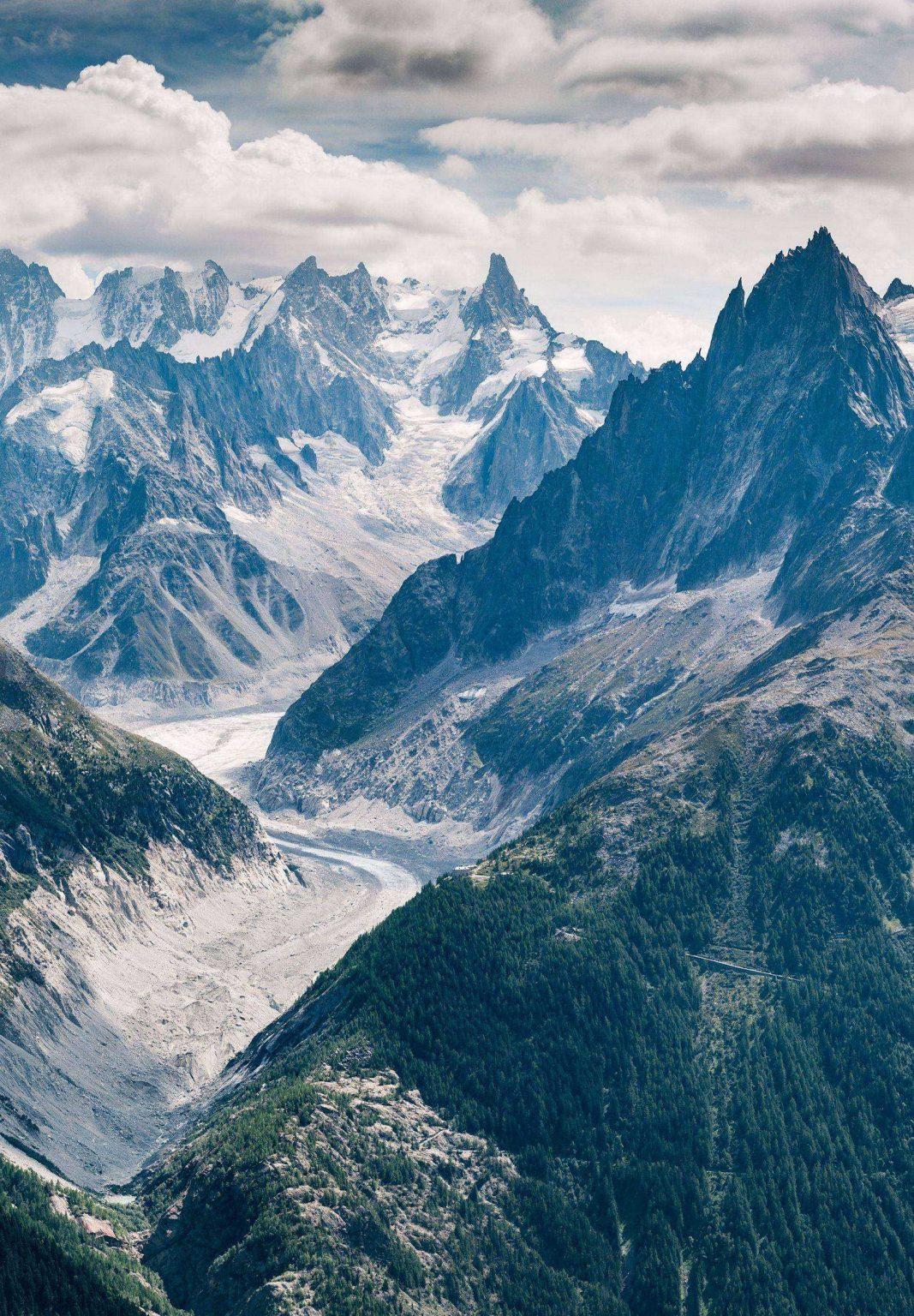 Mountains Peaks Aerial View - [1640x2360]