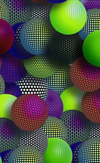 Download Colorful 3d Transparent Balls Wallpaper  Wallpaperscom  3d  wallpaper iphone Iphone 6 plus wallpaper Cool 3d wallpapers