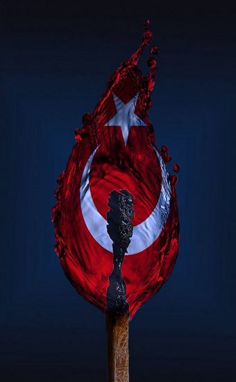 Turkey Flag Wallpaper 01 340x550